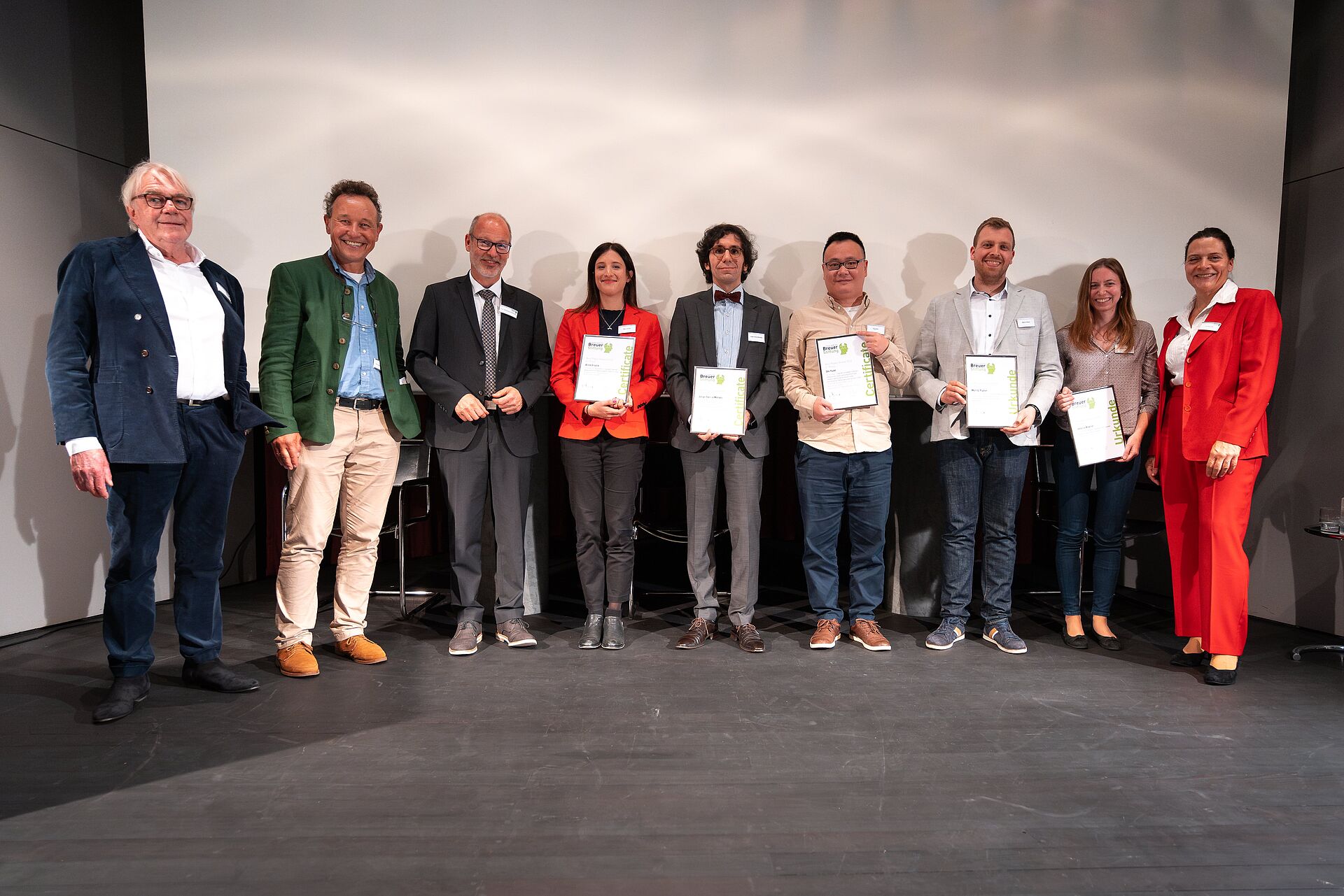 Group photo of the award winners.
