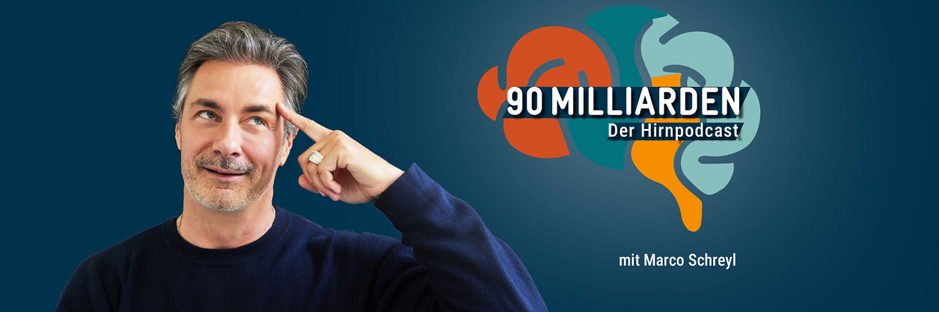 Header zeigt das Cover vom Podcast "90 Milliarden" 