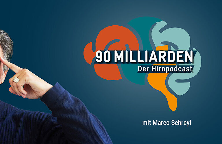 Header zeigt das Cover vom Podcast "90 Milliarden" 