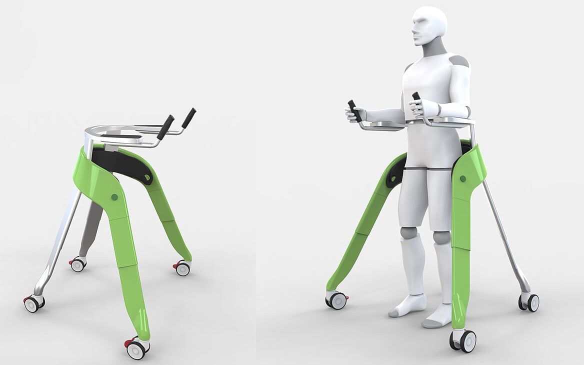 Grafik des Rollators