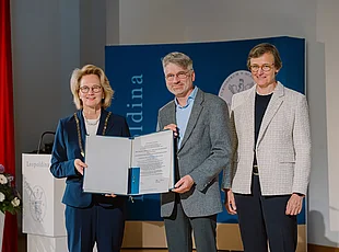 Presentation of the Leopoldina membership certificate to Prof. Thomas Misgeld