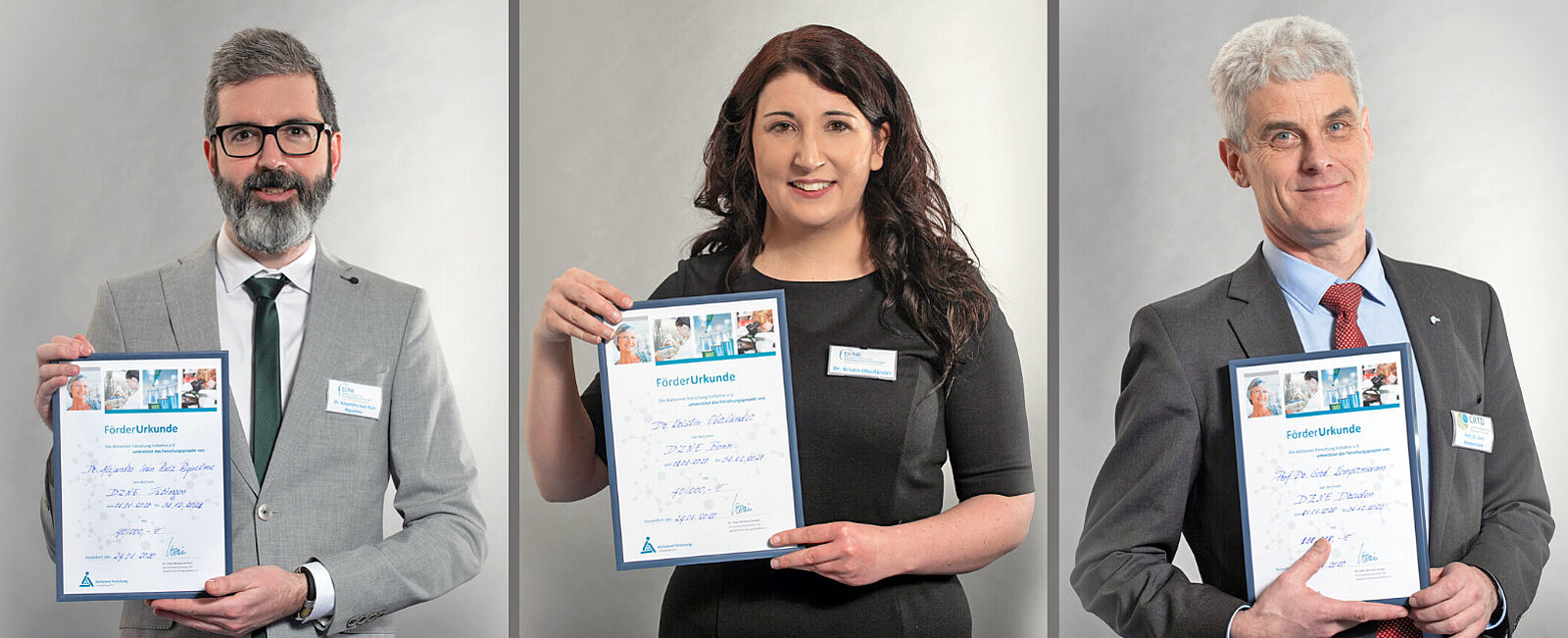 Our three awardees